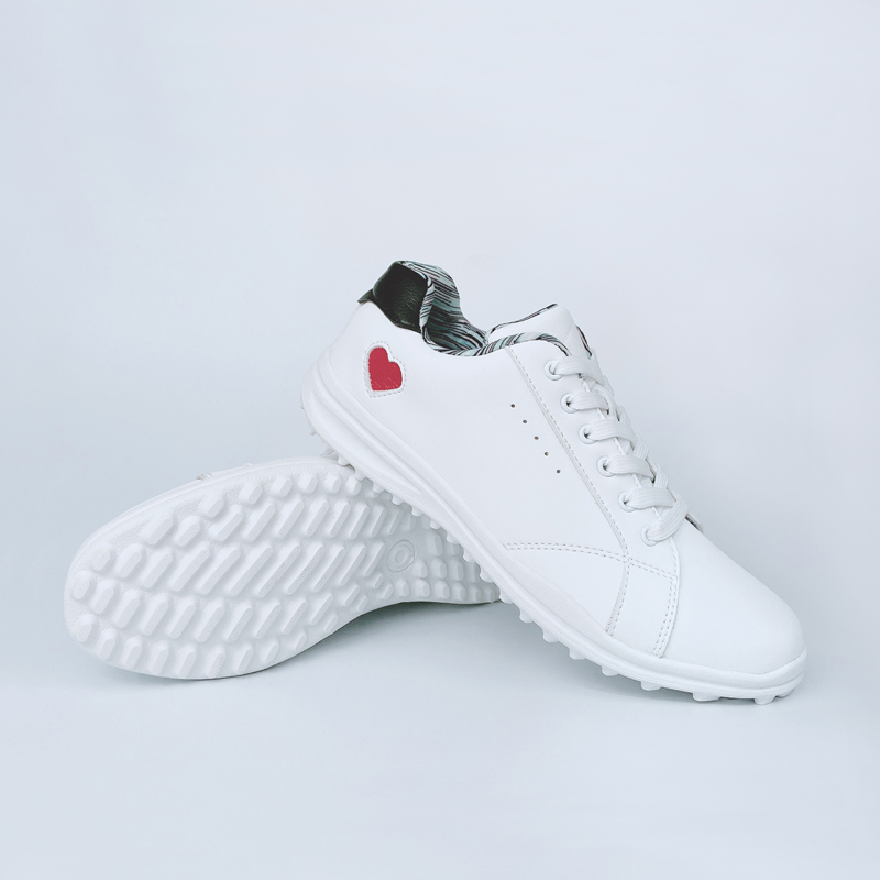 AIECK Golf Shoes Breathable Soft Waterproof Anti-skid Spikes Outsole Sports Shoes Ladies Golf Shoes