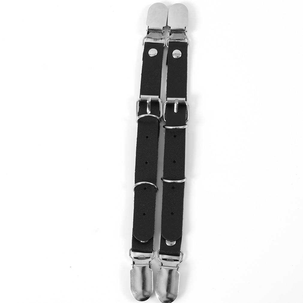 Sexy Punk Leather Adjustable Hosiery Clip