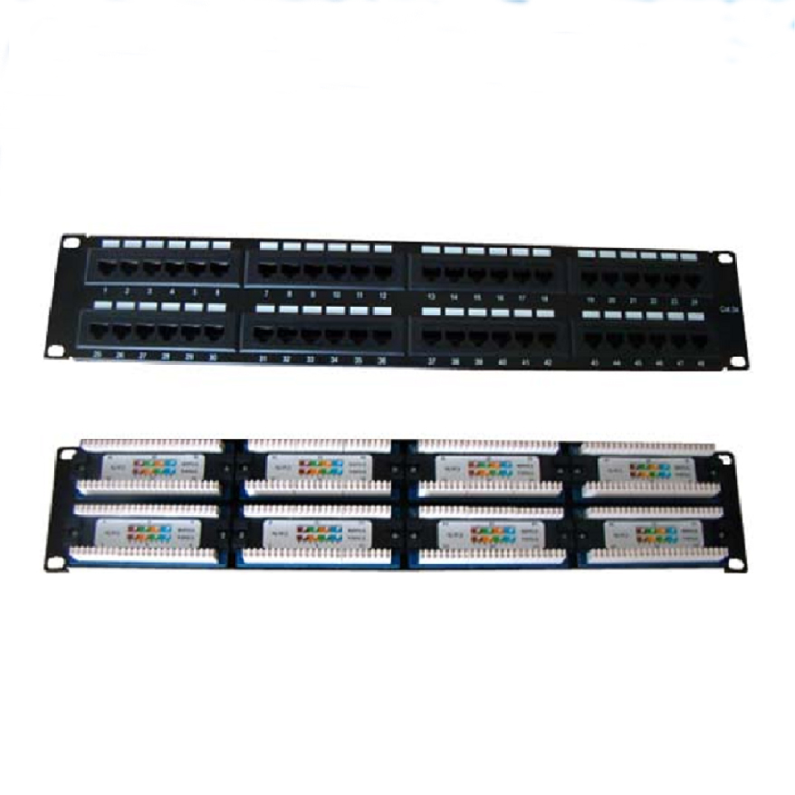Cat5e UTP 48 PORT Patch Panel(Double USE End)