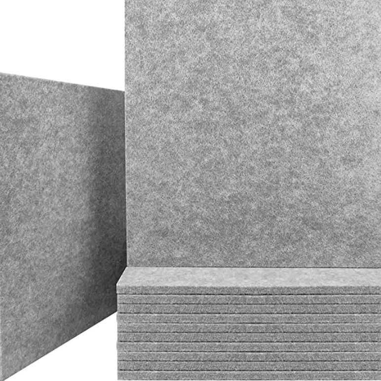 interior wall acoustic panelling home studio equipment 100% pet polyester fiber acoustic panels sound proof padding wall