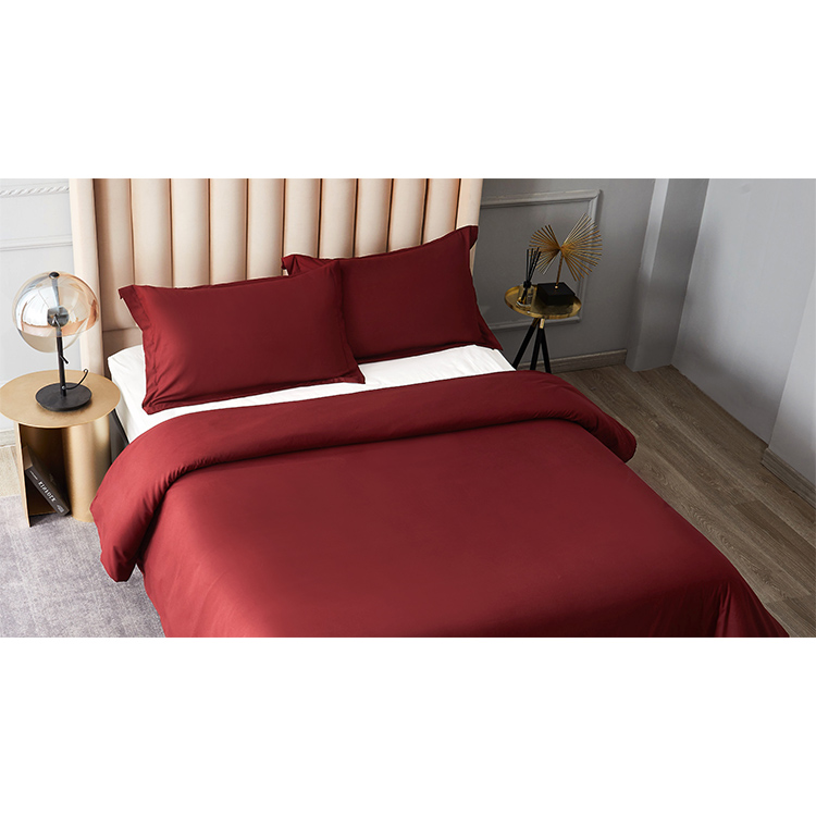 Red wedding duvet cover set luxury removable pillowcase and microfiber duvet cover with zip