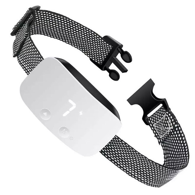 2021 adjustable sensitivity and intensity smart vibration waterproof dog collar