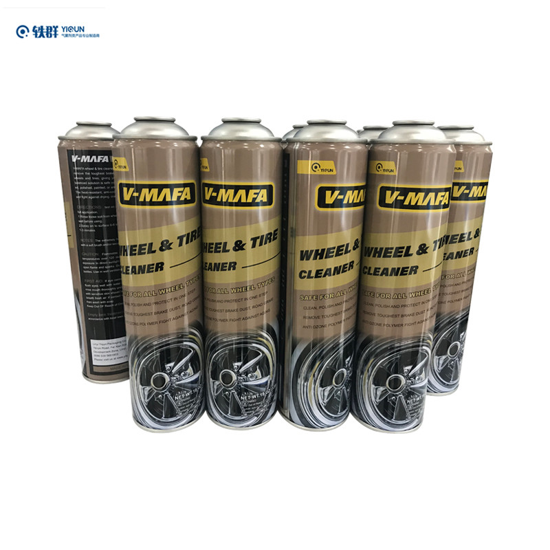 polishing tire shine wash tyre foam cleaner spray for car care products
