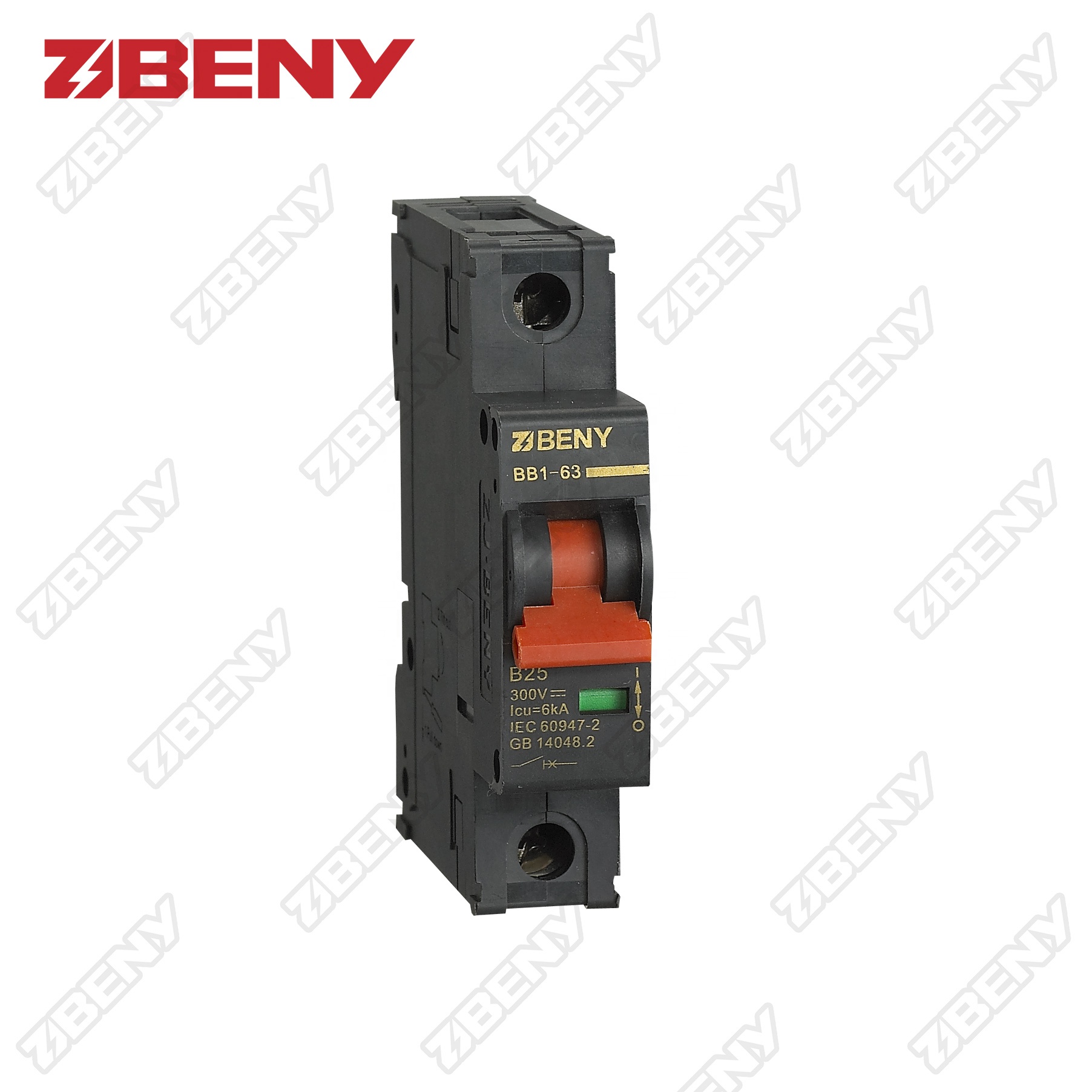 1P DC PV Breaker 300V Max 63А для солнечных систем и аккумуляторов постоянного тока