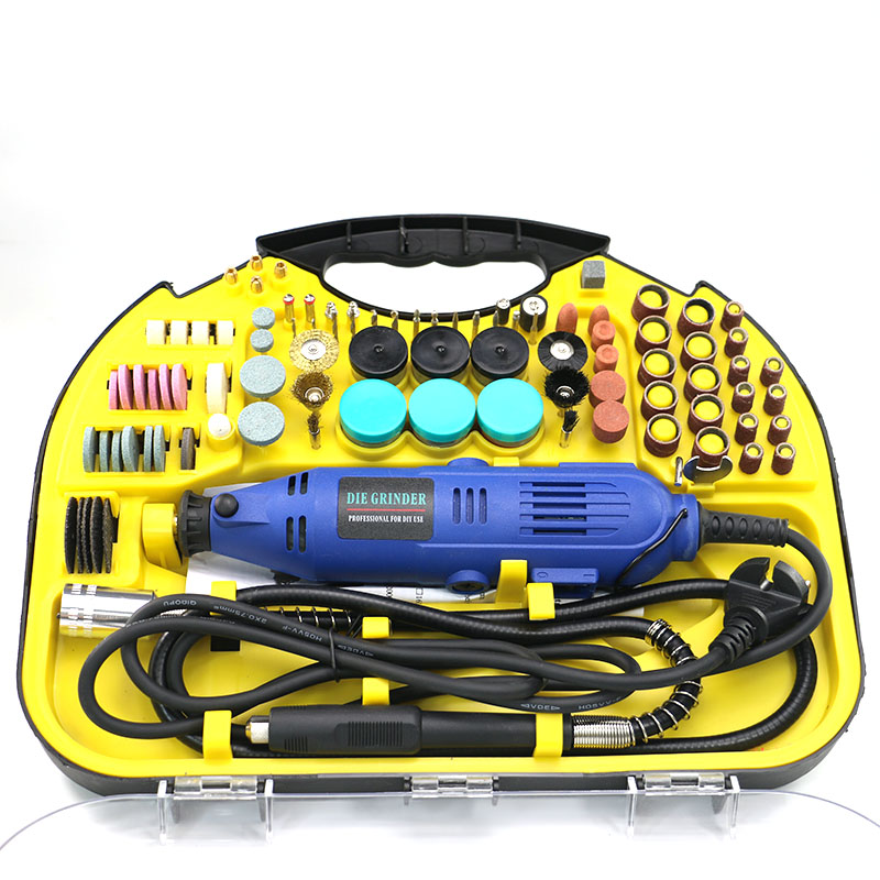 Electric Grinder 130W 211pcs rotary tool accessory kit variable speed engraver electric mini grinder