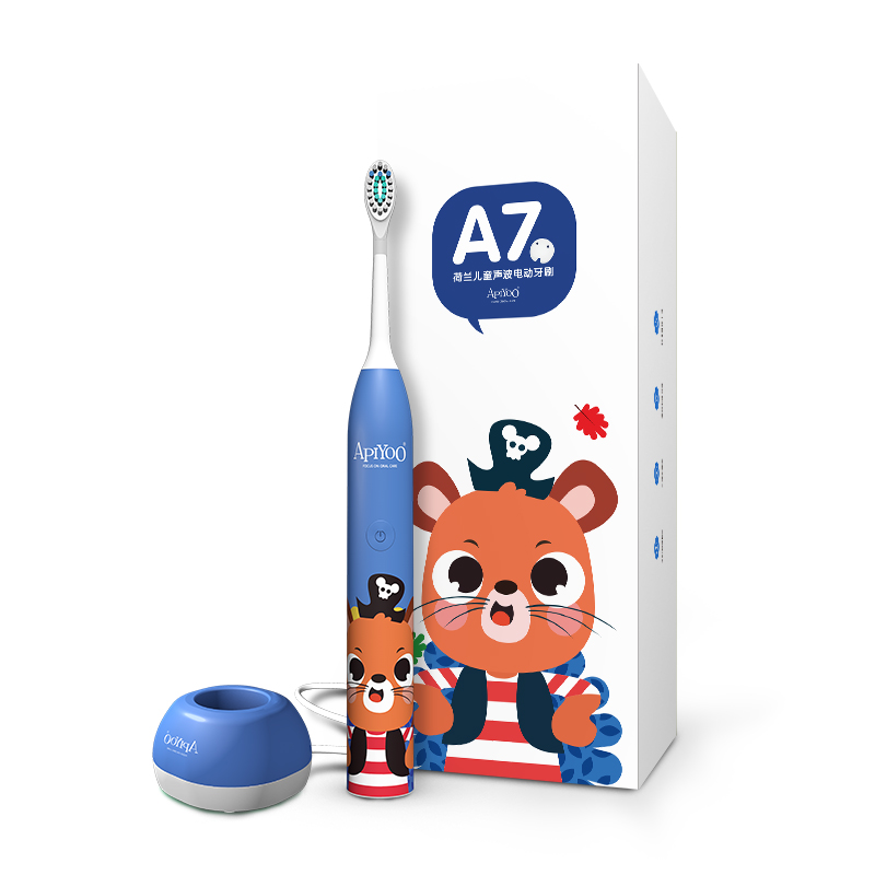 APIYOO горячая Распродажа Пикачу перезаряжаемая электрическая звуковая зубная щетка для взрослых и детей