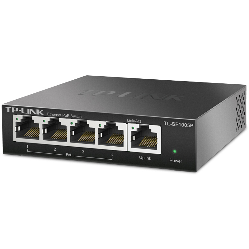 TPLINK TL-SF1005P 5 портов 10/100 Мбит/с настольный коммутатор с 4 портами PoE + 48V коммутатор питания через ethernet