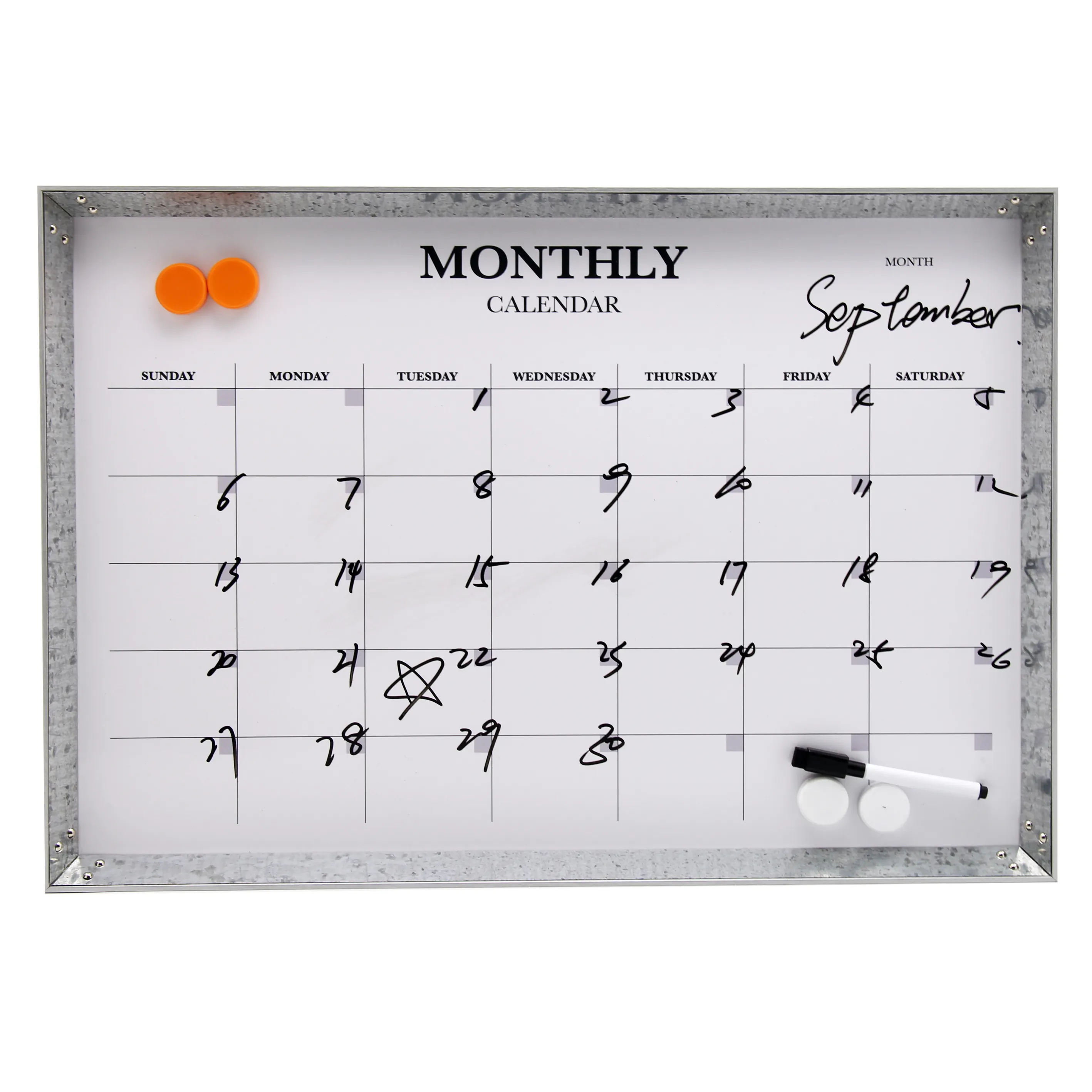 High Quality Custom Calendar Erasable Classroom Practice Writing Dry Erase Whiteboard