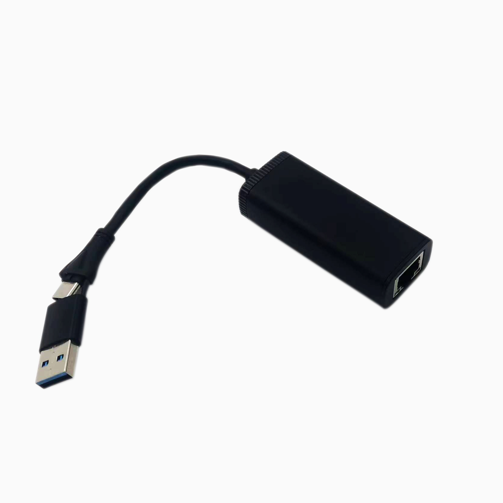 Внешний проводной адаптер 2 в 1 Usb 3,1 тип A до 1000m Ethernet RJ45 Lan Gigabit Ethernet адаптер сетевой конвертер