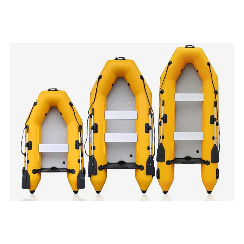 Fashion design pvc rowing boats kayaks Popular design size 2m 3m 4m Inflatable Fishing Boat With Outboard Motor