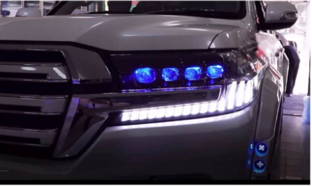 MAICTOP автомобильные аксессуары светодиодные фары 4 объектива для landcruiser 200 2016-2021 fj200