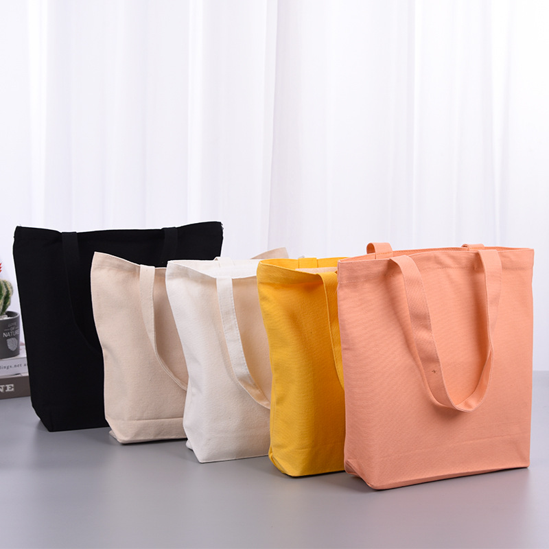 Customized Cotton Canvas Tote Bag Reusable Grocery Shopping Bag Diy Eco Bag
