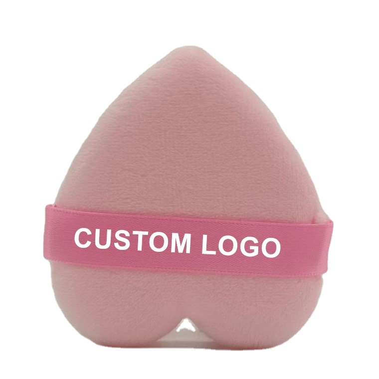 White Black Face heart shape Soft Makeup Pure microfiber Powder Puff cotton Body Powder Puff Makeup Tool