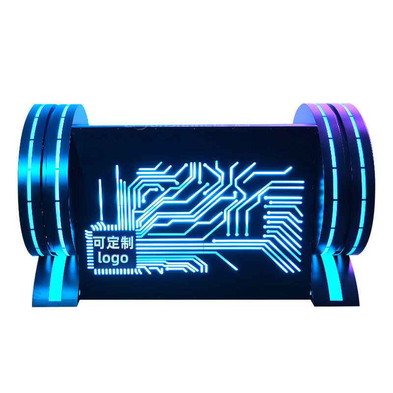 Iuminated DJ Bar KTV Party Room Private LED жидкий бар стол DJ Booth коробка подвижный Dj Стол СВЕТОДИОДНЫЙ экран