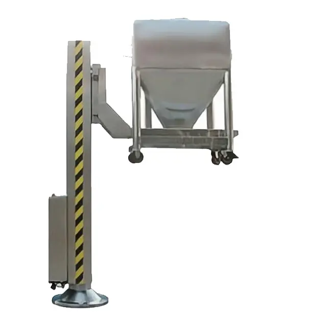 Industrial Stainless Automatic Bin Lifter Lifting Machine Lifter Food And Chemical Use Pharma Lifter For Bin