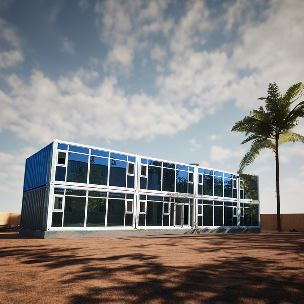 High Quality Portable Prefab Container House Detachable and for Office Building Use