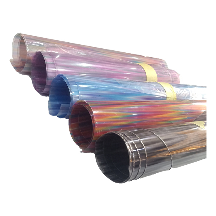 Wholesale TPU film for decoration, table mats and handbags Transparent TPU gradient color film