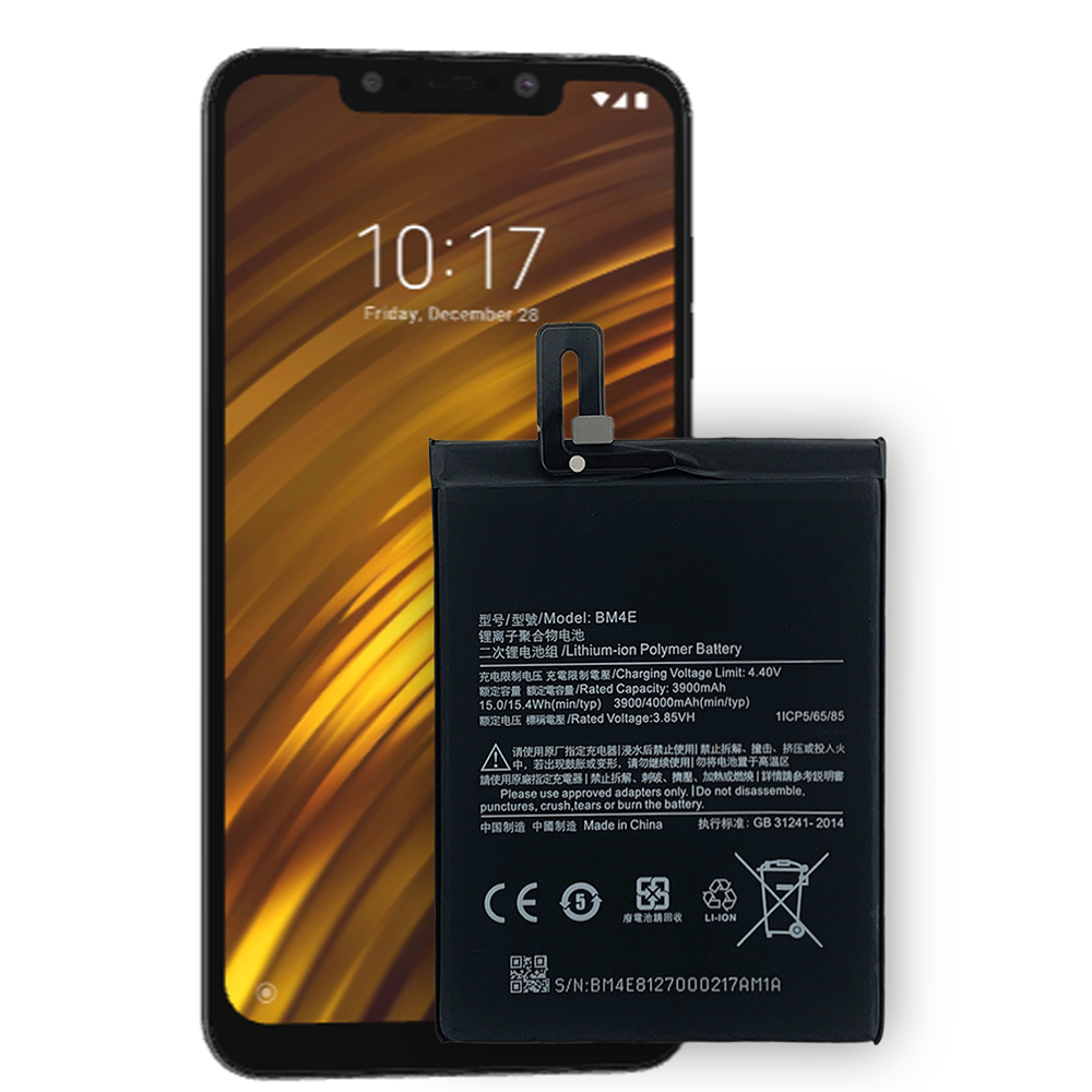 OEM BM4E 100% health Mobile phone battery for Xiaomi Pocophone F1 Poco F1 M1805E10A Original capacity battery