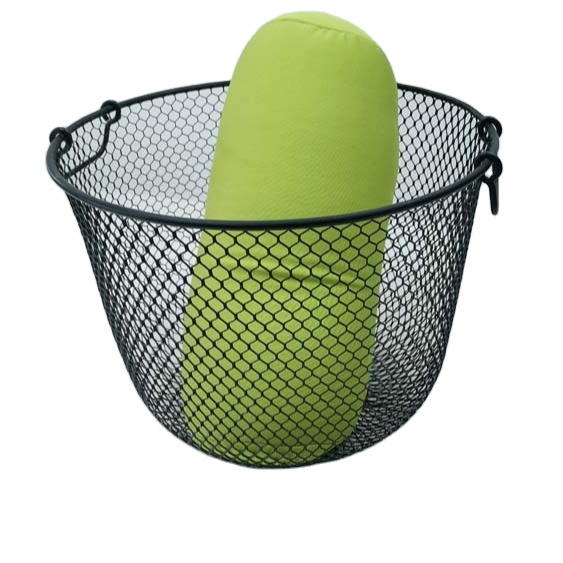 Kitchen bath toy organizermetal Carry Round Metal Basket mesh fruit storage basket