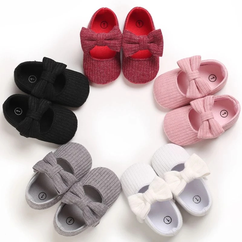 Z-834 Baby Girl Shoes Soft Sole Cotton Princess Crib Anti-slip Shoes