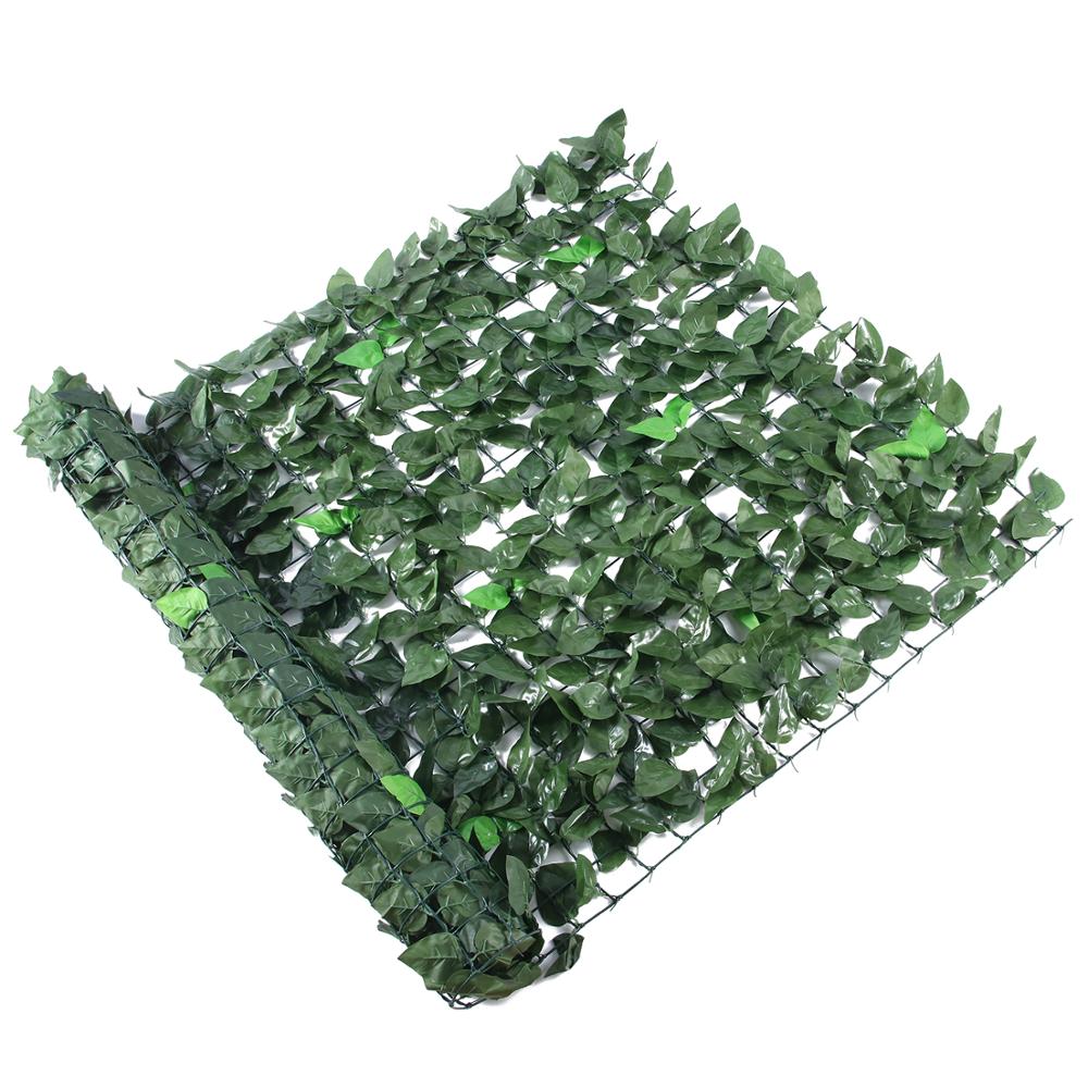 1x3 m Privacy Screening Balcony Artificial Lvy Leaf Roll Fence Decoration Garden