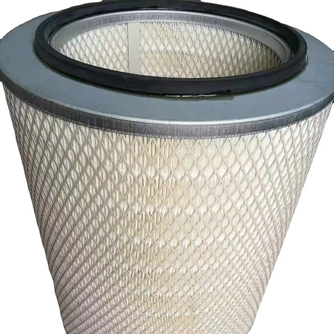 Made in China AL-K3266N01 filter cartridge size 324*213*1320 round shape construction galvanized and a small holes at the bottom