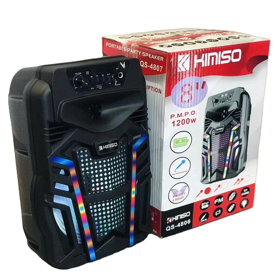 QS-4806 качество звука 8 дюймов динамик объемный звук портативный беспроводной динамик с микрофоном