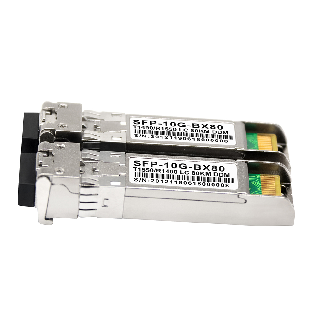10G SFP 80km BIDI 1490 нм одноволоконный модуль трансивера 10g коммутатор ethernet