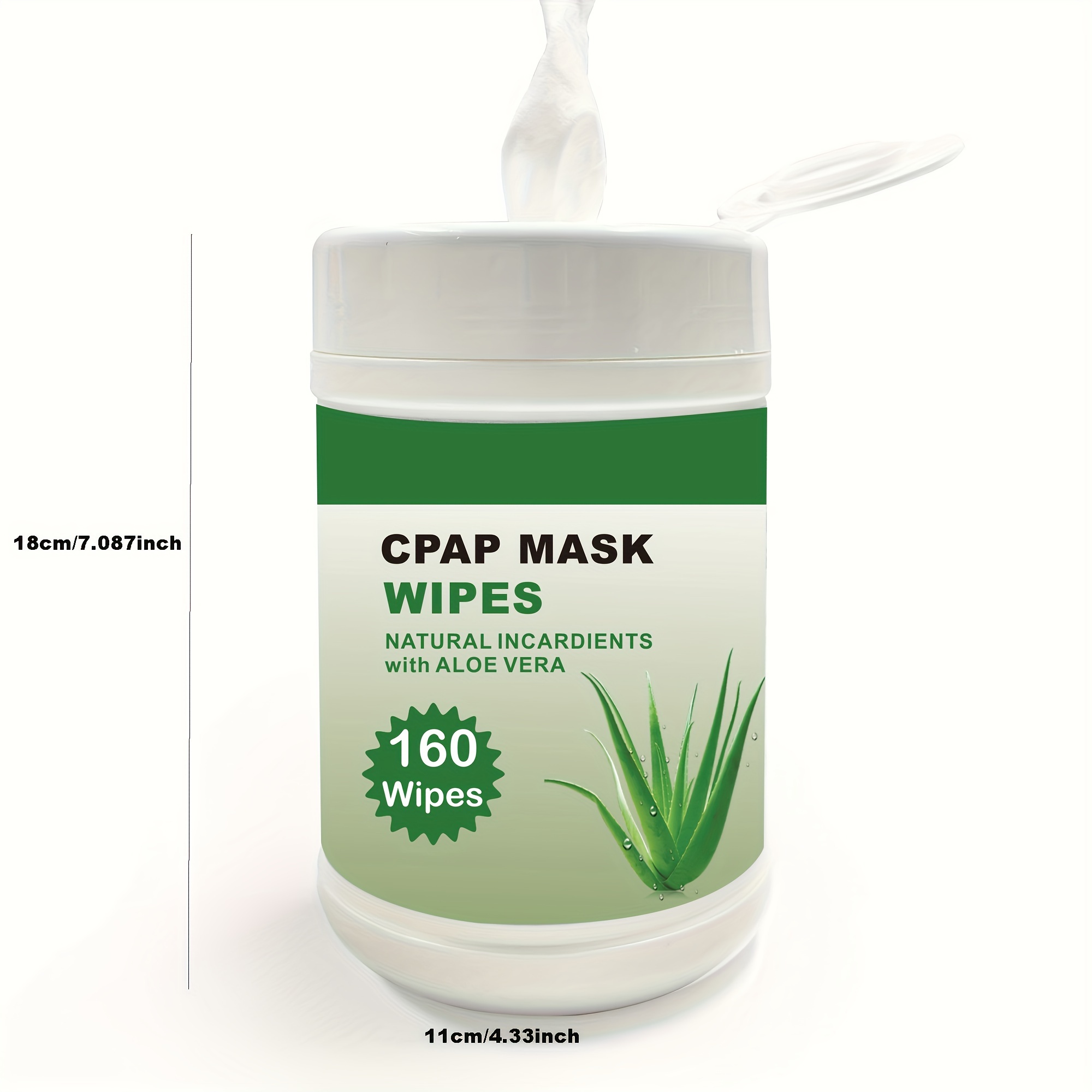 Factory 12 barrels 160 packs CPAP Wipes, Alcohol-free Cleaner for All Masks, CPAP Mask, Devices, Tube