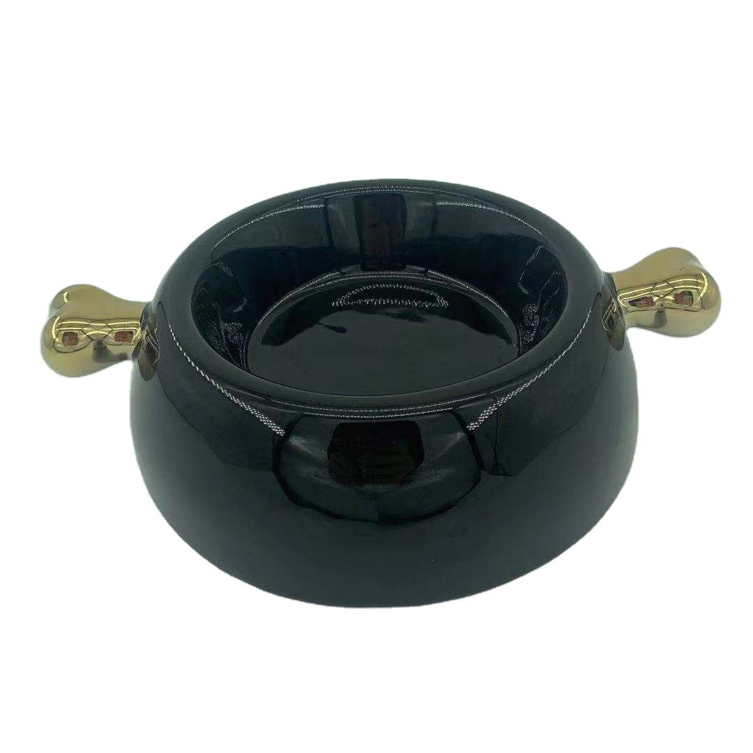 Hot sale cute pet bowl ceramic dog water food feeder