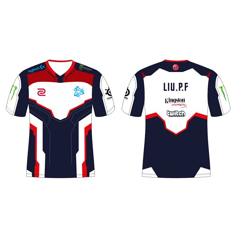 High quality esports club breathable esports jersey custom fast dry esports uniform hot sublimation print