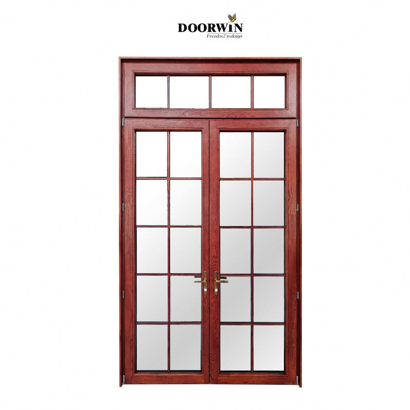 Hot selling custom commercial doors swinging steel security entry New design aluminum stained glass partition door swing doors