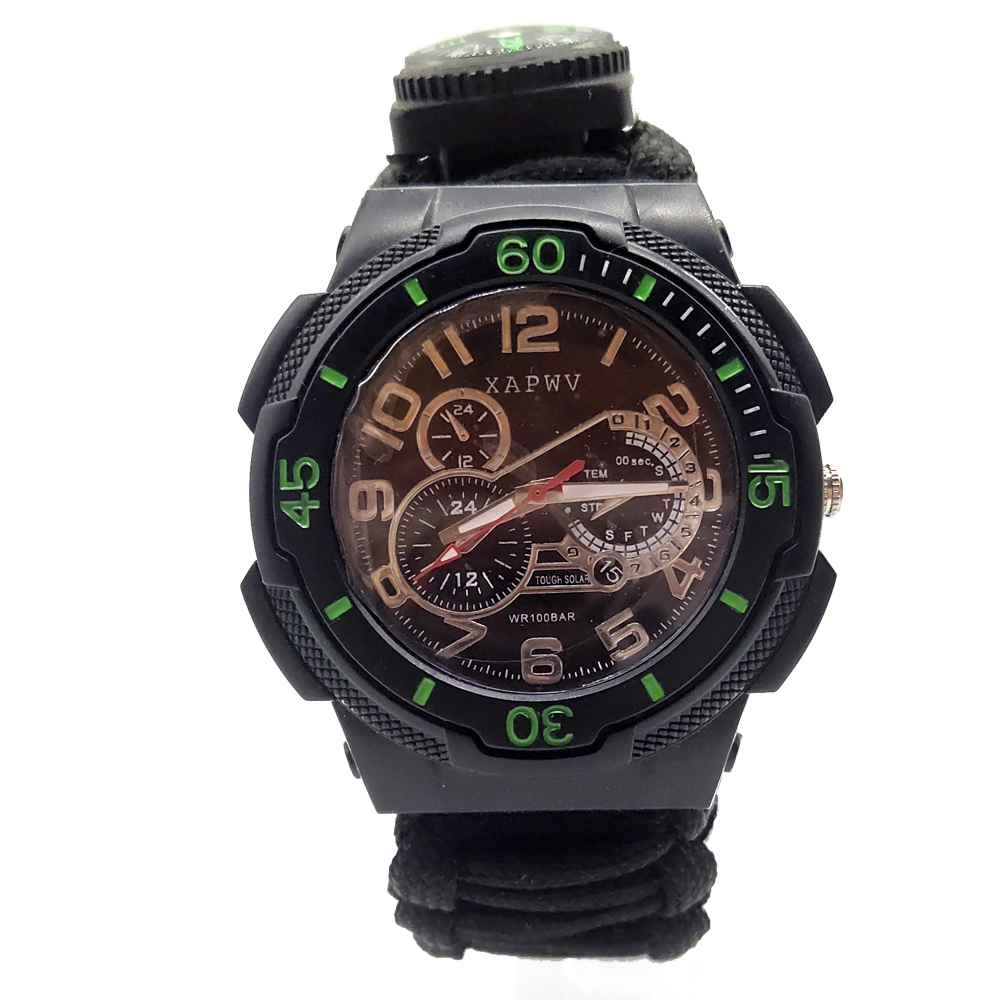 EMAK Hot Seller Outdoor Camping Multicolor Custom Logo Rejol Deportivo Watch, Portable Survival Paracord Watch