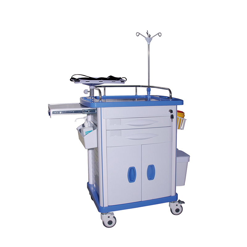 LX-BCJ015 High Quality medical equipement crash cart Trolley emergency trolley With 2 Drawers