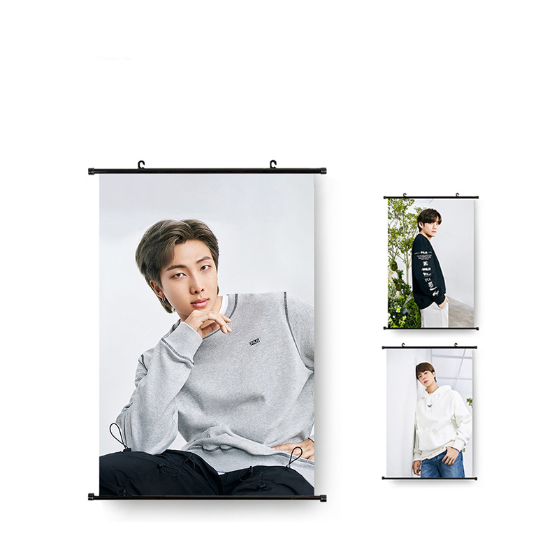 Оптом KPOP Bangtan Boys назад в природа фото гобелен Fabic постер Висячие фотографии