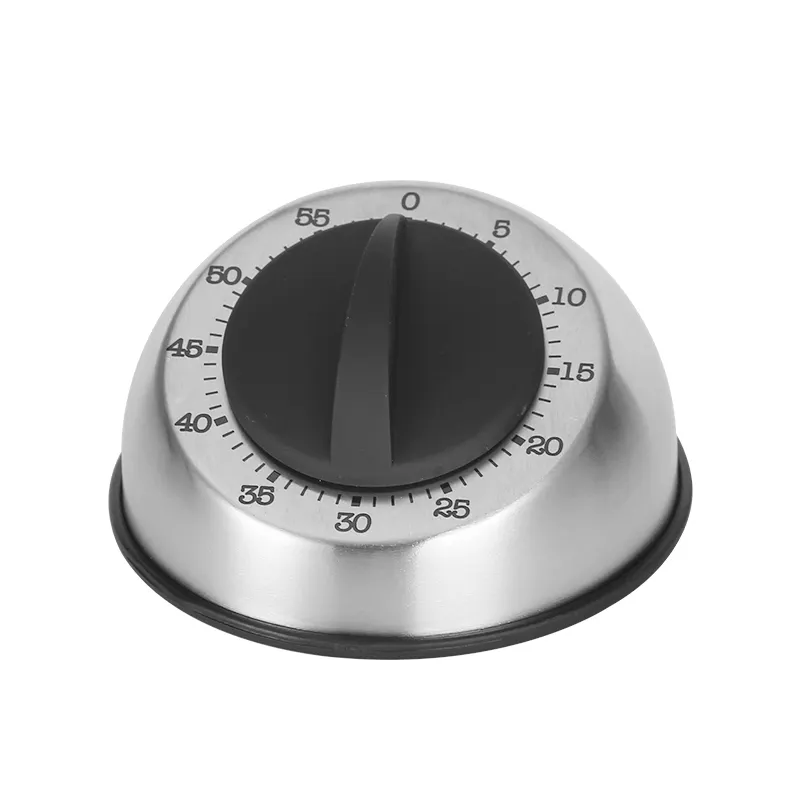 60 Minutes Stainless Steel Kitchen Timer Mechanical Wind-Up Timer Time Reminder for Cooking Baking egg Sports timer