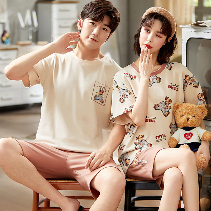 2020 knitted women cotton trendy sleepwear pajamas set for girl printed pyjamas