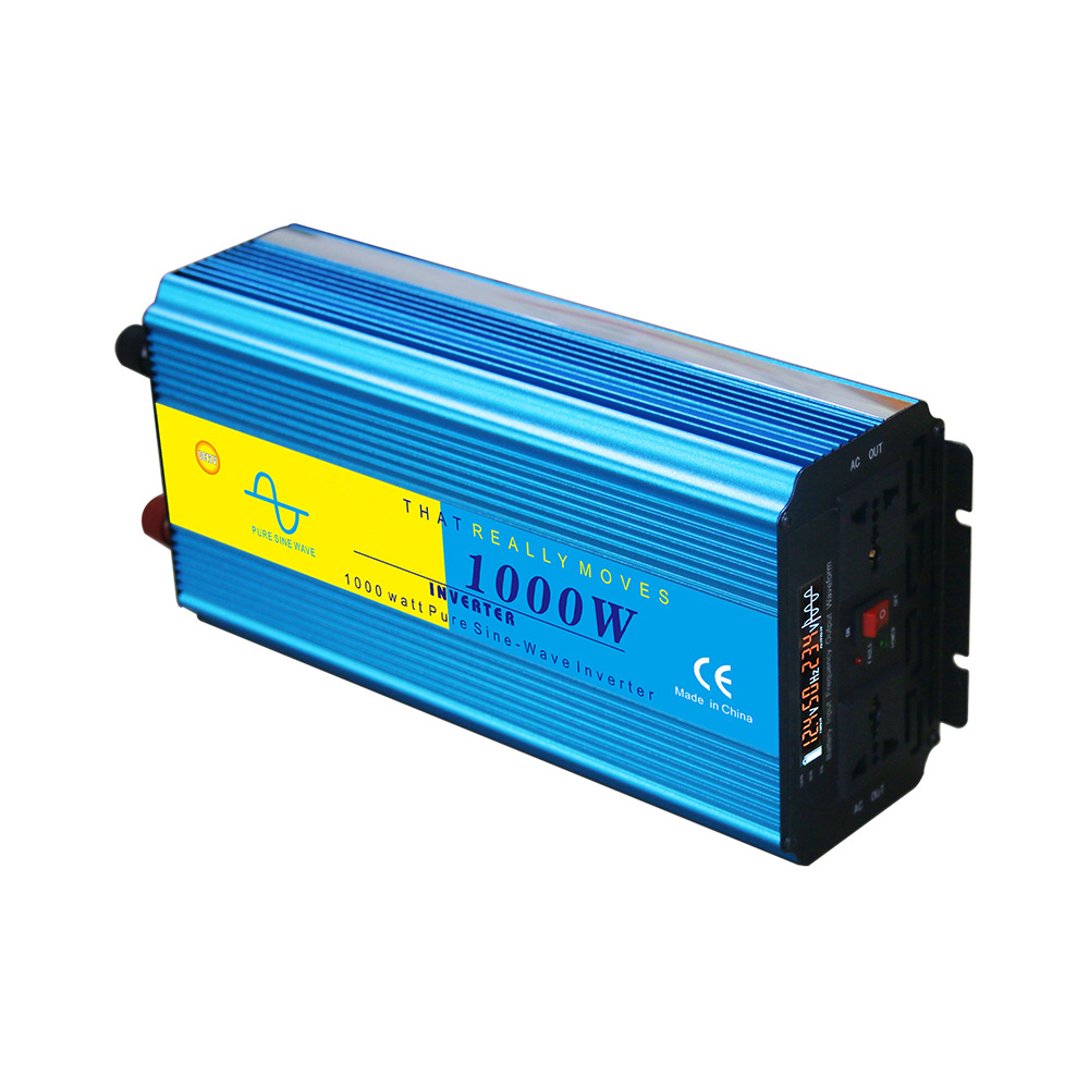 1000W 12V 24V DC to AC 110V 220V Pure Sine Wave Power Inverter With USB Port