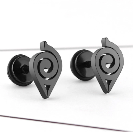 High Grade Stainless Steel Stud Earrings Naruto Anime For Women Girls Fashion Geometric Ear Jewelry Birthday Gifts
