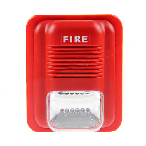 Conventional Fire Alarm Strobe Sounder Wired Sound Alarm Strobe Light Siren Horn