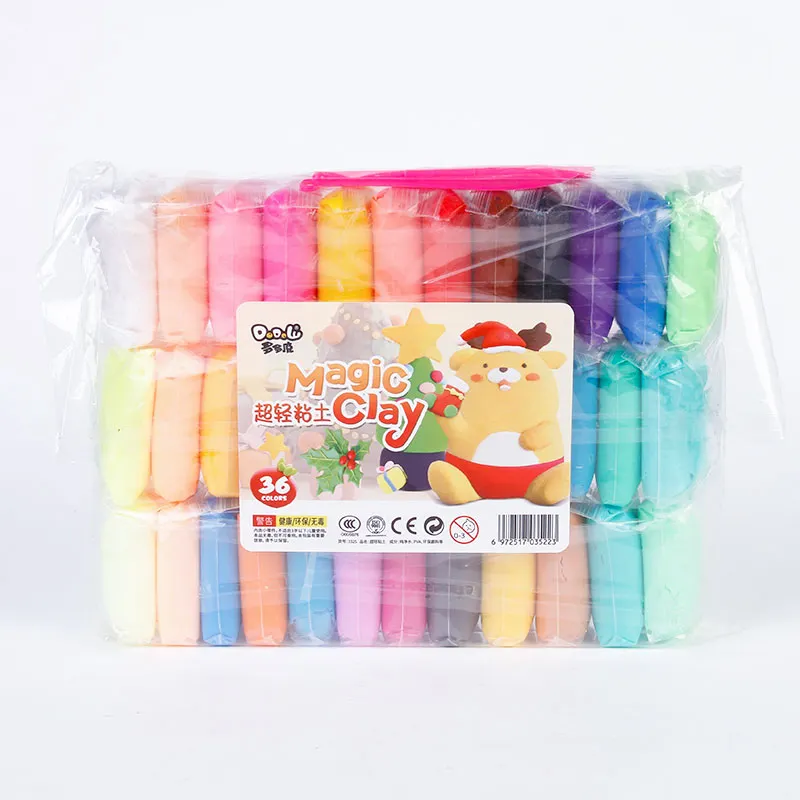Creative Air Dry Clay Kits 24 Colors Magic Air Dry Clay Toy For Kids DIY Art Air Dry Clay