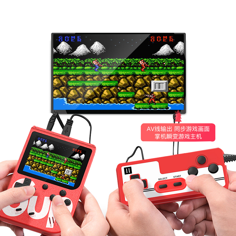 Игровая приставка Sup X в ретро стиле для двух игроков, 400 plus, 8 бит, Классическая Мини-игровая консоль, оптовая продажа