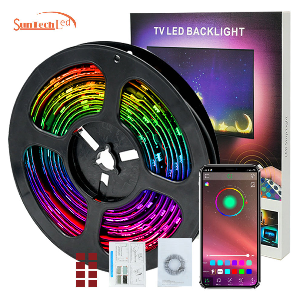 Горячая Распродажа smd5050 5V Rgb Usb Гибкий комплект пульт дистанционного управления ТВ ПОДСВЕТКА Смарт звезда Светодиодная лента