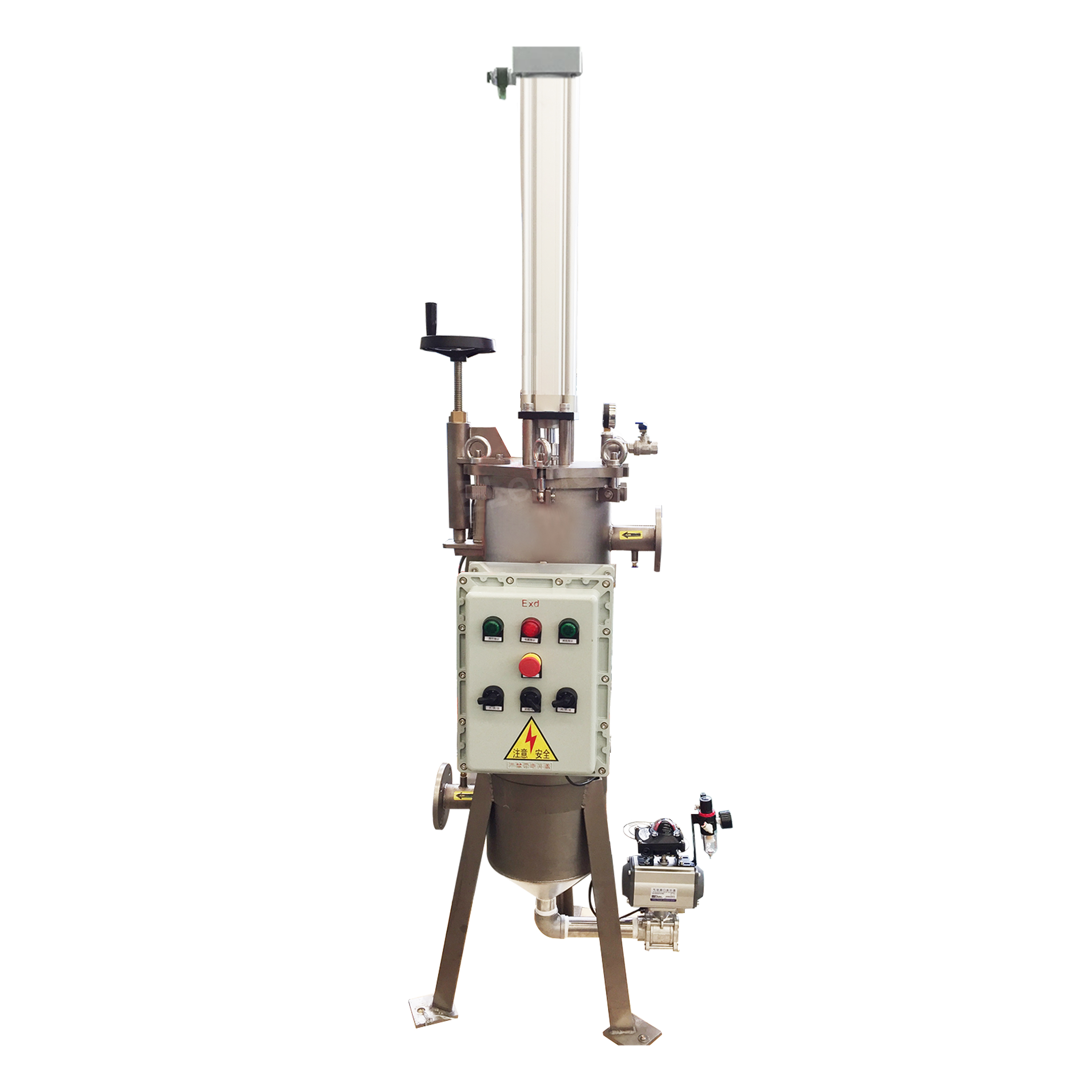 Large Flow Rate Full Auto Self Cleaning Filter Pneumatic Scraping For Kerosene Filtration