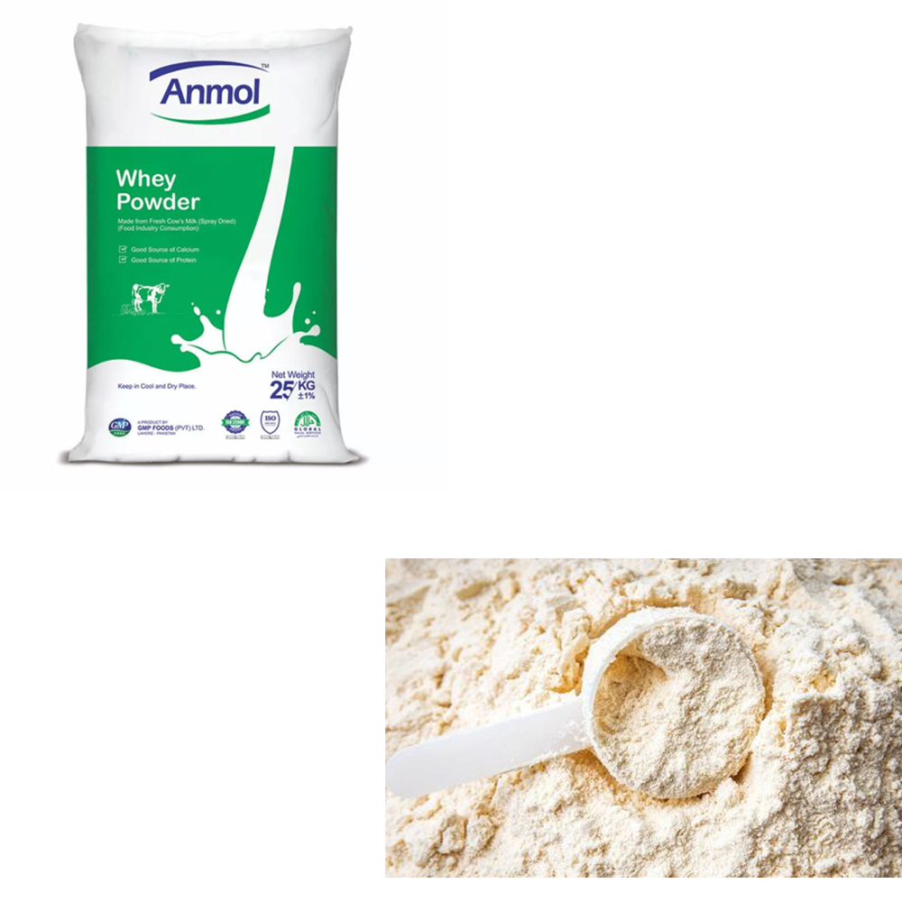 25 Kg Bag Whey Powder Concentrate from Pakistan Imported High Quality of Anmols Dairy Product by Foodies (PVT.) Limited