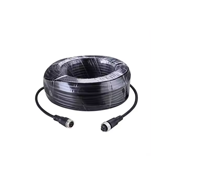 3m/5m/10m/15m/20m Car Video 4-Pin Aviation Extension Cable for truck/trailer/bus/motorhome/long vehicle Rearview camera system