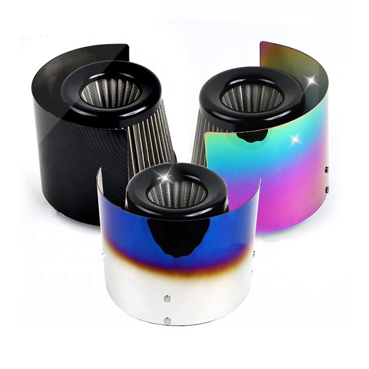 Dongguan LW Factory Customized Fabrication 304 Stainless Steel Heat Shield Cover Kit For 2.5'' - 5" Cone Cold Air Intake Filter