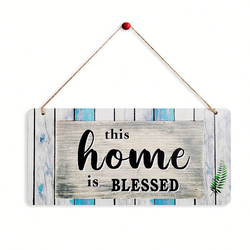 Factory Wholesale Double-layer Design Text Hanging Door Sign