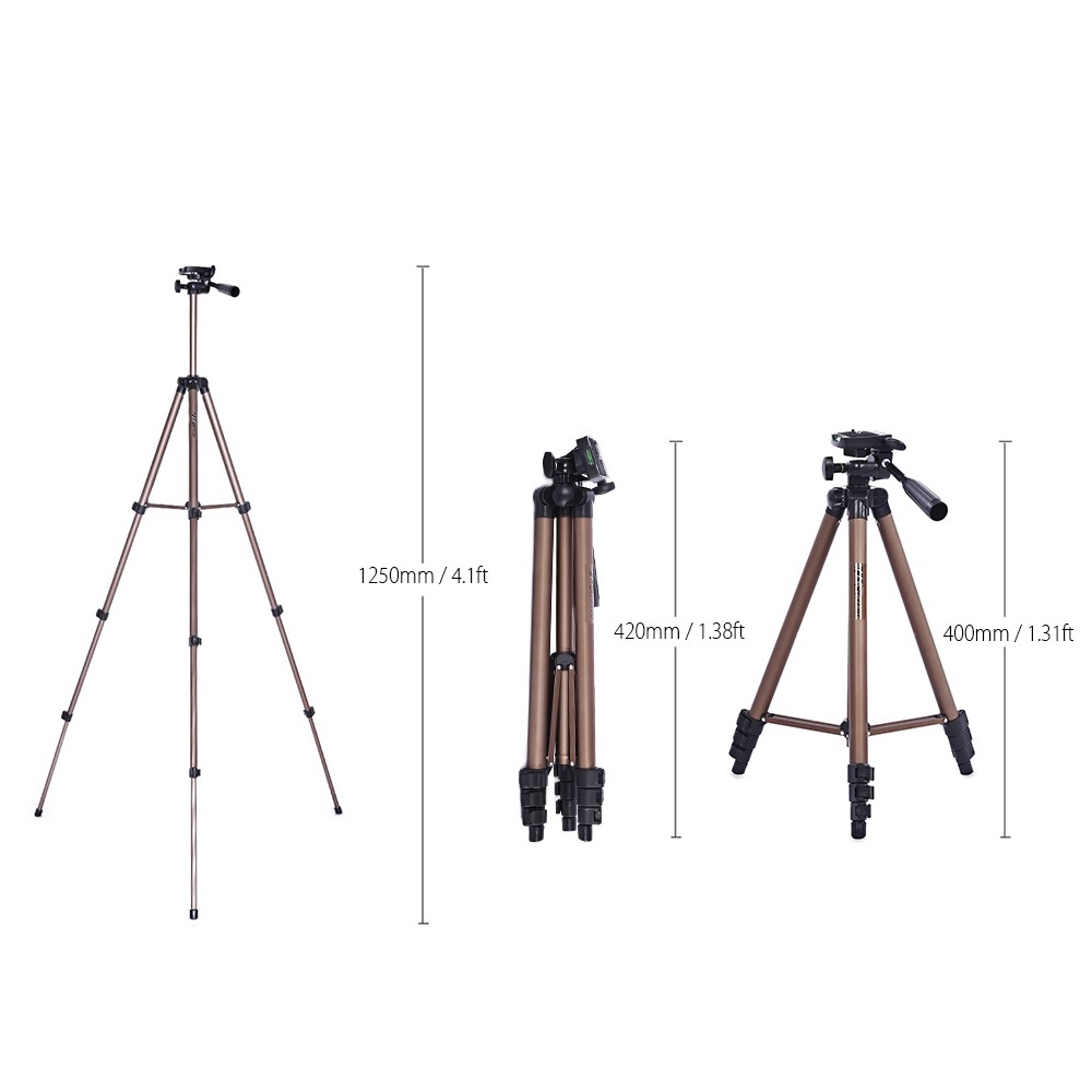 Best new Weifeng camera tripod flexible portable WT 3130 smartphone adapter 124cm Flexible Portable for Canon Nikon camera stand