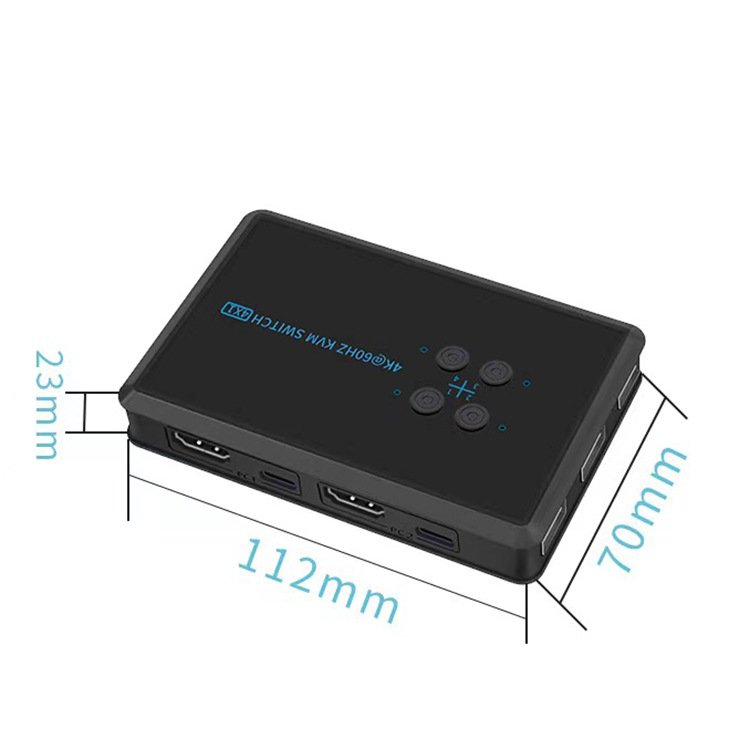 Kvm-переключатель с 4 портами, 2x1 3x1 4x1 Usb Hdmi 4k V2.0 HDMI Kvm-переключатели, поддержка монитора, мыши, клавиатуры